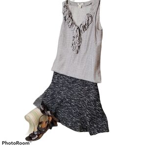 J Crew silk fringe embellished v-neck tank top 4